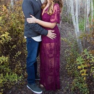 Honey Punch Maroon maxi